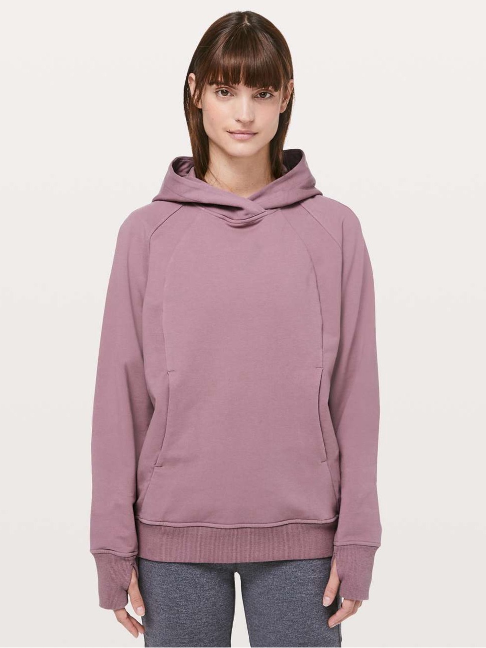 Lululemon Scuba Pullover Size 12 Figue Pink Dusty Rose